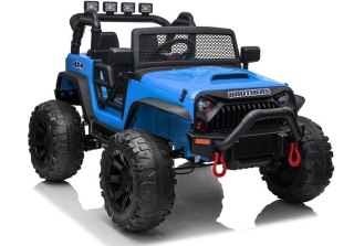 AUTO NA AKUMULATOR DŻIP JEEP DLA DZIECKA JC666 2X200W LAKIER PILOT LED EVA SKÓRA MP3