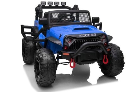 AUTO NA AKUMULATOR DŻIP JEEP DLA DZIECKA JC666 2X200W LAKIER PILOT LED EVA SKÓRA MP3