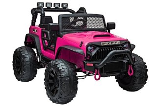 AUTO NA AKUMULATOR DŻIP JEEP DLA DZIECKA JC666 2X200W LAKIER PILOT LED EVA SKÓRA MP3