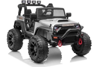 AUTO NA AKUMULATOR DŻIP JEEP DLA DZIECKA JC666 2X200W LAKIER PILOT LED EVA SKÓRA MP3