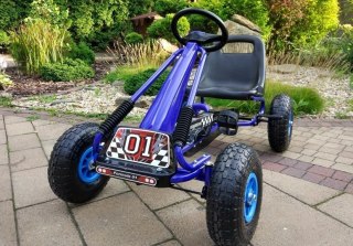 GOKART NA PEDAŁY DLA DZIECKA 4-6 LAT A-15 POMPOWANE KOŁA WOLNOBIEG ŁOŻYSKA