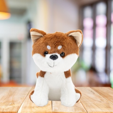 Pluszowa Maskotka Przytulanka Mały Piesek Shiba Inu Biało Brązowy 20cm Pluszowa Maskotka Przytulanka Mały Piesek Shiba Inu Biało Brązowy 20cm