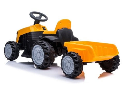 Traktor z Przyczepą na Akumulator TR1908T Żółty Traktor z Przyczepą na Akumulator TR1908T Żółty