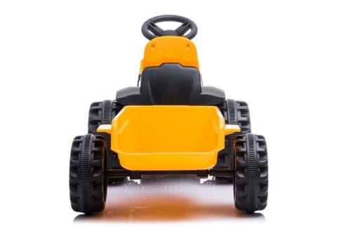 Traktor z Przyczepą na Akumulator TR1908T Żółty Traktor z Przyczepą na Akumulator TR1908T Żółty