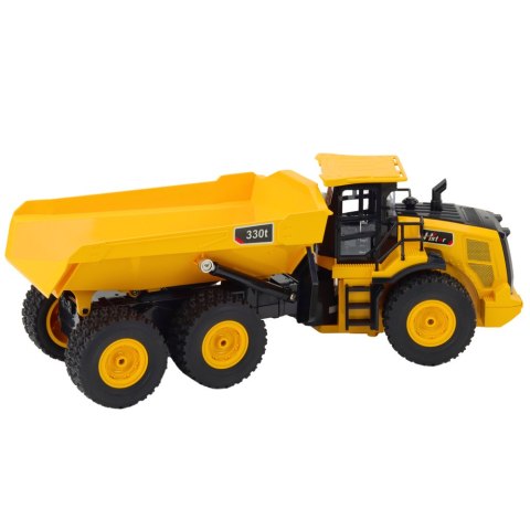 Wywrotka Transporter Zdalnie Sterowana RC Dźwięki 9CH 2.4G Żółta Wywrotka Transporter Zdalnie Sterowana RC Dźwięki 9CH 2.4G Żółta