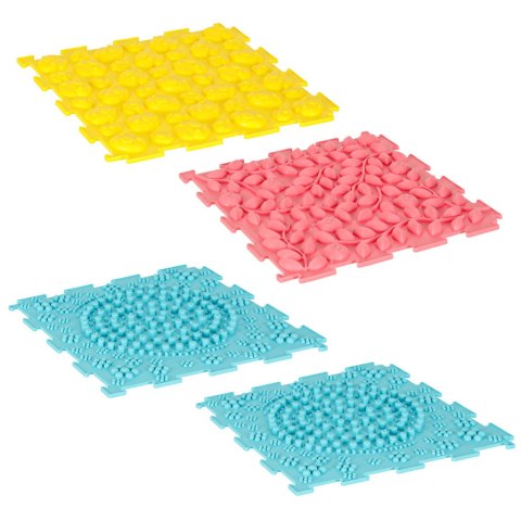 Mata sensoryczna puzzle montessori do masażu stóp 8 elementów pastelowe Mata sensoryczna puzzle montessori do masażu stóp 8 elementów pastelowe