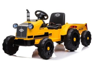 TRAKTOR NA AKUMULATOR Z PRZYCZEPĄ DLA DZIECKA CH9959 2X45W LED PILOT RADIO