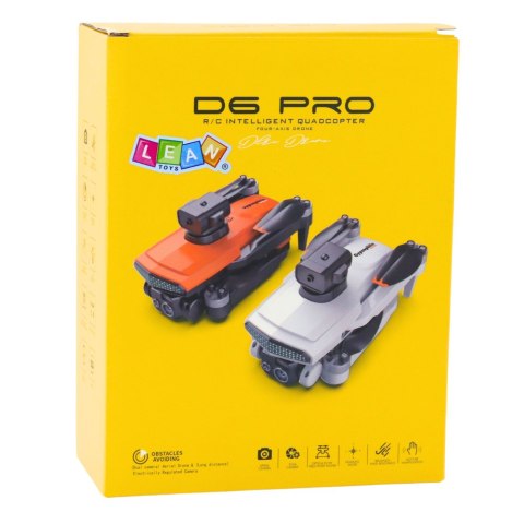 DRON ZDALNIE STEROWANY RC D6 PRO PODWÓJNA KAMERA HD LED GESTY 360 UNIK PILOT DRON ZDALNIE STEROWANY RC D6 PRO PODWÓJNA KAMERA HD LED GESTY 360 UNIK PILOT