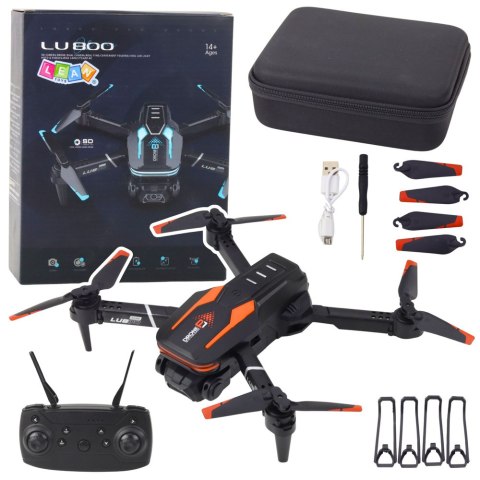 DRON ZDALNIE STEROWANY RC LU800 KAMERA HD STABILIZACJA LED 360 UNIK PILOT DRON ZDALNIE STEROWANY RC LU800 KAMERA HD STABILIZACJA LED 360 UNIK PILOT