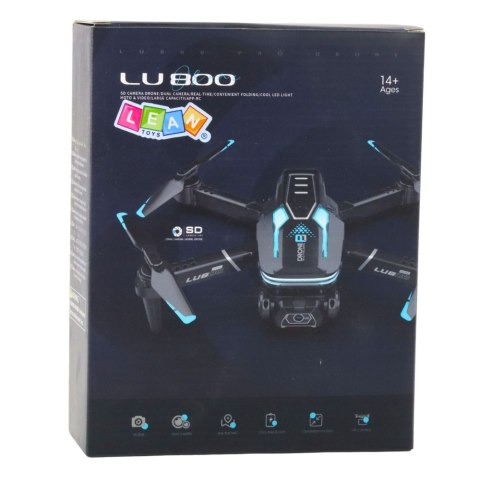 DRON ZDALNIE STEROWANY RC LU800 KAMERA HD STABILIZACJA LED 360 UNIK PILOT DRON ZDALNIE STEROWANY RC LU800 KAMERA HD STABILIZACJA LED 360 UNIK PILOT
