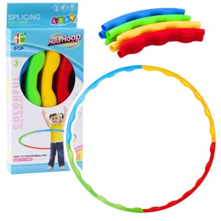 Hula-hop Z Wypustkami Składane Kolorowe 8 Części 60cm