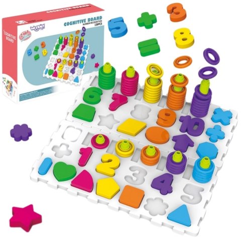 WOOPIE Układanka Montessori Sorter Trening Mózgu Literki Cyferki 139 el WOOPIE Układanka Montessori Sorter Trening Mózgu Literki Cyferki 139 el