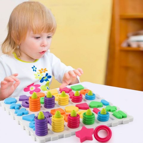 WOOPIE Układanka Montessori Sorter Trening Mózgu Literki Cyferki 139 el WOOPIE Układanka Montessori Sorter Trening Mózgu Literki Cyferki 139 el