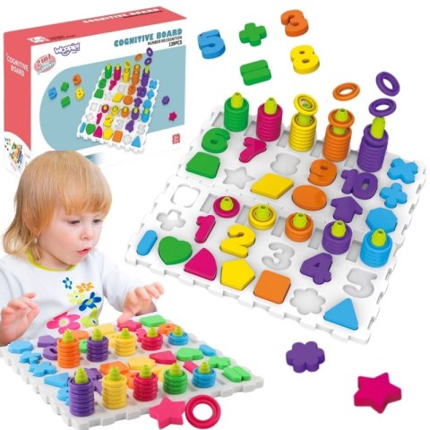 WOOPIE Układanka Montessori Sorter Trening Mózgu Literki Cyferki 139 el WOOPIE Układanka Montessori Sorter Trening Mózgu Literki Cyferki 139 el