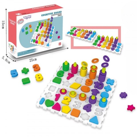 WOOPIE Układanka Montessori Sorter Trening Mózgu Literki Cyferki 139 el WOOPIE Układanka Montessori Sorter Trening Mózgu Literki Cyferki 139 el