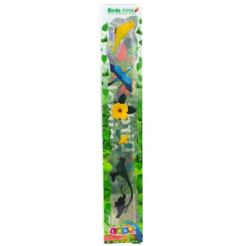 Zestaw Mini Figurki Ptaki Egzotyczne Hibiskus Żółty 4-11cm 6szt Zestaw Mini Figurki Ptaki Egzotyczne Hibiskus Żółty 4-11cm 6szt