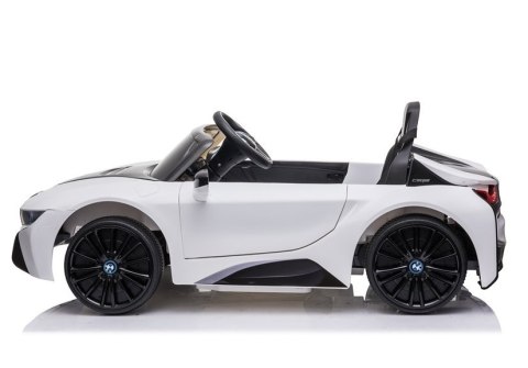 AUTO NA AKUMULATOR DLA DZIECKA BMW I8 COUPE PILOT SKÓRA LED EVA PANEL MP3 AUTO NA AKUMULATOR DLA DZIECKA BMW I8 COUPE PILOT SKÓRA LED EVA PANEL MP3
