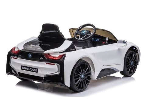 AUTO NA AKUMULATOR DLA DZIECKA BMW I8 COUPE PILOT SKÓRA LED EVA PANEL MP3 AUTO NA AKUMULATOR DLA DZIECKA BMW I8 COUPE PILOT SKÓRA LED EVA PANEL MP3