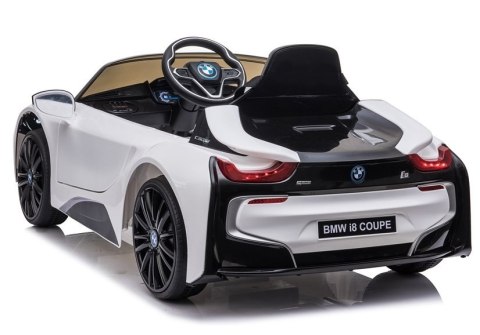 AUTO NA AKUMULATOR DLA DZIECKA BMW I8 COUPE PILOT SKÓRA LED EVA PANEL MP3 AUTO NA AKUMULATOR DLA DZIECKA BMW I8 COUPE PILOT SKÓRA LED EVA PANEL MP3