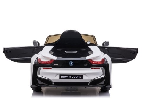 AUTO NA AKUMULATOR DLA DZIECKA BMW I8 COUPE PILOT SKÓRA LED EVA PANEL MP3 AUTO NA AKUMULATOR DLA DZIECKA BMW I8 COUPE PILOT SKÓRA LED EVA PANEL MP3