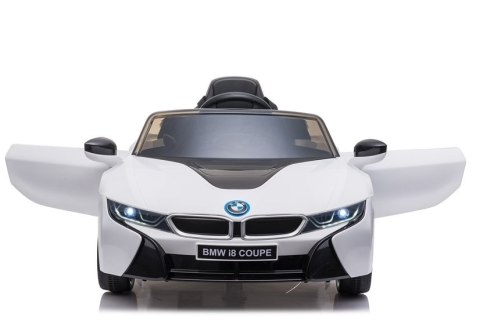 AUTO NA AKUMULATOR DLA DZIECKA BMW I8 COUPE PILOT SKÓRA LED EVA PANEL MP3 AUTO NA AKUMULATOR DLA DZIECKA BMW I8 COUPE PILOT SKÓRA LED EVA PANEL MP3
