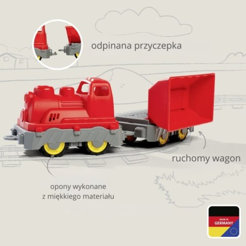 BIG Pociąg Towarowy Wagon z Wywrotką Zabawka do Piasku BIG Pociąg Towarowy Wagon z Wywrotką Zabawka do Piasku