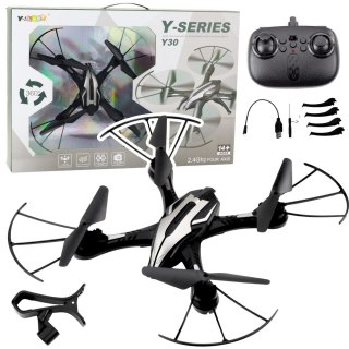 DRON ZDALNIE STEROWANY RC Y30 ŚWIATŁA LED OBRÓT 360 ŻYROSKOP PILOT 2.4GHz
