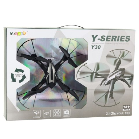 DRON ZDALNIE STEROWANY RC Y30 ŚWIATŁA LED OBRÓT 360 ŻYROSKOP PILOT 2.4GHz DRON ZDALNIE STEROWANY RC Y30 ŚWIATŁA LED OBRÓT 360 ŻYROSKOP PILOT 2.4GHz