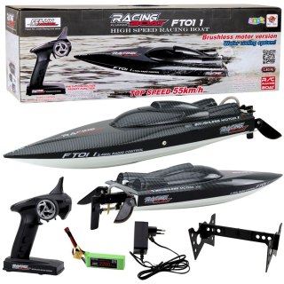 SZYBKA ŁÓDŹ ZDALNIE STEROWANA MOTORÓWKA RC FT011 55KM/H SILNIK BS PILOT 2.4