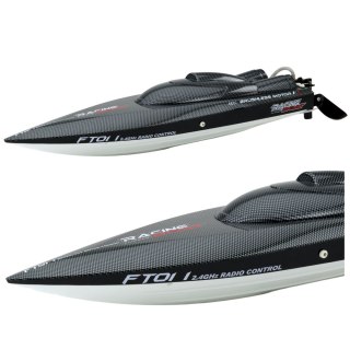 SZYBKA ŁÓDŹ ZDALNIE STEROWANA MOTORÓWKA RC FT011 55KM/H SILNIK BS PILOT 2.4