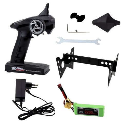 SZYBKA ŁÓDŹ ZDALNIE STEROWANA MOTORÓWKA RC FT011 55KM/H SILNIK BS PILOT 2.4