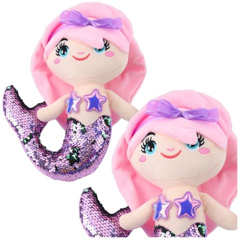 SYRENKA PLUSZOWA LALKA SZMACIANA PRZYTULANKA 28CM OGON W CEKINY 2KOLOR HAFT SYRENKA PLUSZOWA LALKA SZMACIANA PRZYTULANKA 28CM OGON W CEKINY 2KOLOR HAFT