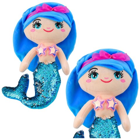 SYRENKA PLUSZOWA LALKA SZMACIANA PRZYTULANKA 30CM OGON W CEKINY HAFT SYRENKA PLUSZOWA LALKA SZMACIANA PRZYTULANKA 30CM OGON W CEKINY HAFT