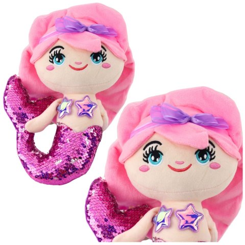 SYRENKA PLUSZOWA LALKA SZMACIANA PRZYTULANKA 28CM OGON W CEKINY HAFT SYRENKA PLUSZOWA LALKA SZMACIANA PRZYTULANKA 28CM OGON W CEKINY HAFT