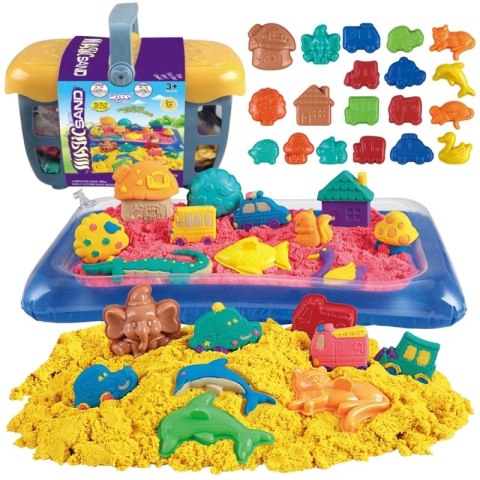WOOPIE Piasek Kinetyczny 0,8 kg Zestaw w Koszyku z Foremkami + / WOOPIE Piasek Kinetyczny 0,8 kg Zestaw w Koszyku z Foremkami + /