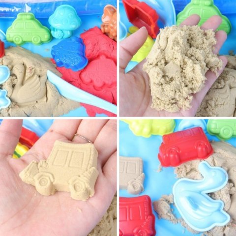 WOOPIE Piasek Kinetyczny 0,8 kg Zestaw w Koszyku z Foremkami + / WOOPIE Piasek Kinetyczny 0,8 kg Zestaw w Koszyku z Foremkami + /