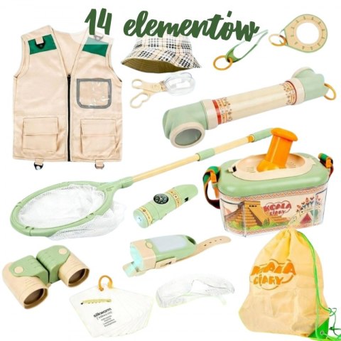 WOOPIE Discovery Zestaw Małego Odkrywcy Lornetka Kompas Siatka na Owady Motyle Latarka WOOPIE Discovery Zestaw Małego Odkrywcy Lornetka Kompas Siatka na Owady Motyle Latarka