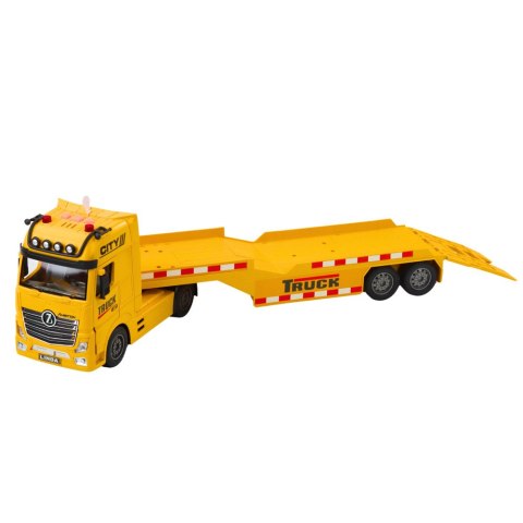 DUŻA CIĘŻARÓWKA LAWETA 56CM Z KOPARKĄ GĄSIENICOWĄ ŚWIATŁA DŹWIĘKI NAPĘD DUŻA CIĘŻARÓWKA LAWETA 56CM Z KOPARKĄ GĄSIENICOWĄ ŚWIATŁA DŹWIĘKI NAPĘD
