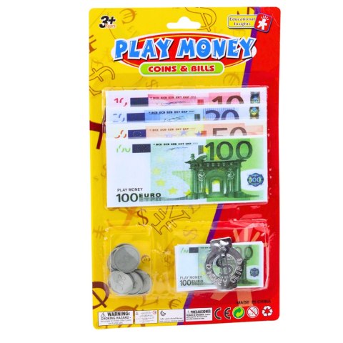Zestaw Pieniądze Zabawkowe Euro Banknoty Monety Eurozawieszka Zestaw Pieniądze Zabawkowe Euro Banknoty Monety Eurozawieszka
