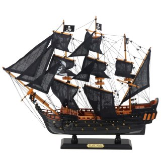 STATEK PIRACKI ŻAGLOWIEC CZARNA PERŁA MODEL KOLEKCJONERSKI DEKORACYJNY 49X43CM
