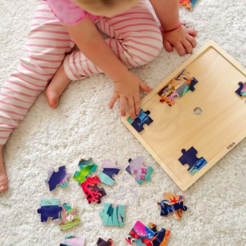 VIGA Drewniane Puzzle Układanka 24 el. Sekrety Morza VIGA Drewniane Puzzle Układanka 24 el. Sekrety Morza