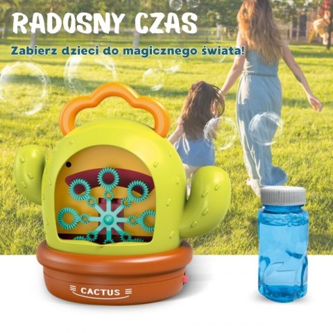 WOOPIE Interaktywny Kaktus Maszyna do Baniek Mydlanych WOOPIE Interaktywny Kaktus Maszyna do Baniek Mydlanych