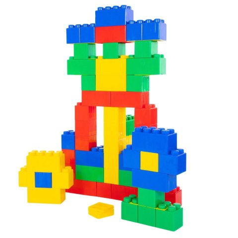 DUŻE KLOCKI KONSTRUKCYJNE KOLOROWE 28,5X9X9CM ZESTAW W TORBIE 20 EL. DUŻE KLOCKI KONSTRUKCYJNE KOLOROWE 28,5X9X9CM ZESTAW W TORBIE 20 EL.