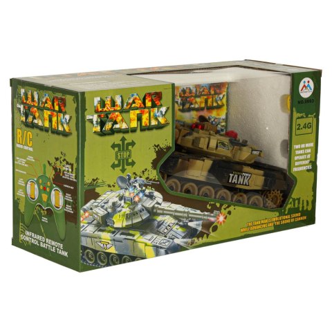 CZOŁG WALCZĄCY ZDALNIE STEROWANY RC WAR TANK 9993 DŹWIĘK LED PILOT 2.4G PUSTYNNY CZOŁG WALCZĄCY ZDALNIE STEROWANY RC WAR TANK 9993 DŹWIĘK LED PILOT 2.4G PUSTYNNY