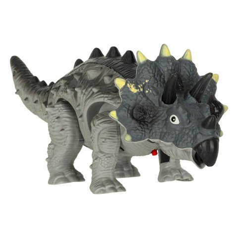 Dinozaur Triceratops zabawka interaktywna na baterie chodzi świeci ryczy Dinozaur Triceratops zabawka interaktywna na baterie chodzi świeci ryczy