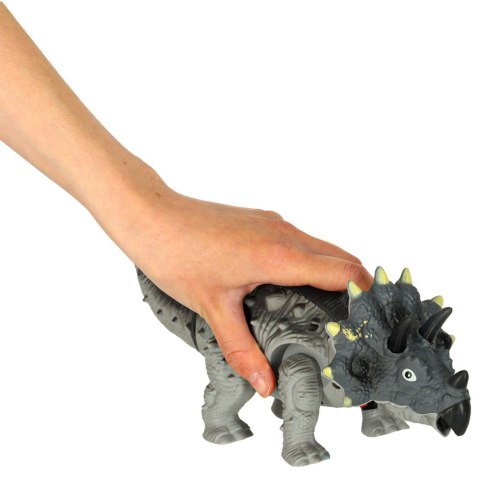 Dinozaur Triceratops zabawka interaktywna na baterie chodzi świeci ryczy Dinozaur Triceratops zabawka interaktywna na baterie chodzi świeci ryczy