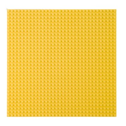 Płyta Plansza Konstrukcyjna Do Klocków Budowania Żółta 40x40cm