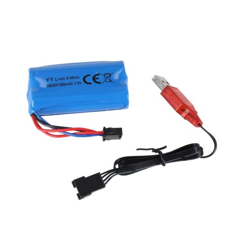 SAMOCHÓD ZDALNIE STEROWANY AUTO RC CYBER PICKUP 1:8 4X4 LED PILOT 2.4 AKU