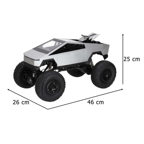 SAMOCHÓD ZDALNIE STEROWANY AUTO RC CYBER PICKUP 1:8 4X4 LED PILOT 2.4 AKU