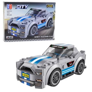 Klocki Konstrukcyjne 2w1 Auto Robot Napęd Pull-Back 194-216 el. Mix